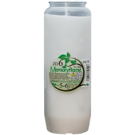 Set 24 candele albe cu ulei 6 zile pentru cimitir ZO6 Memoryflame 380 g Zniczplast